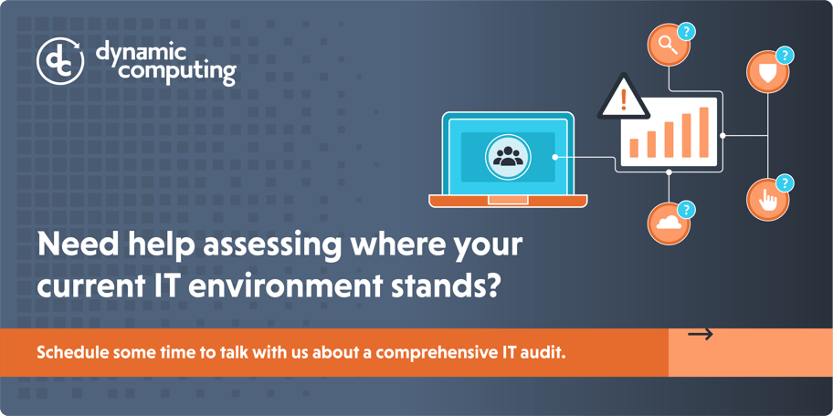 Schedule some time to talk Dynamic Computing about a comprehensive IT audit.