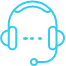 Person with headset icon