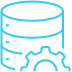 Gear with cylinder icon